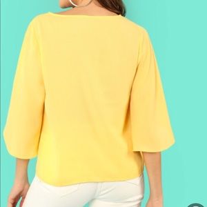 Yellow blouse